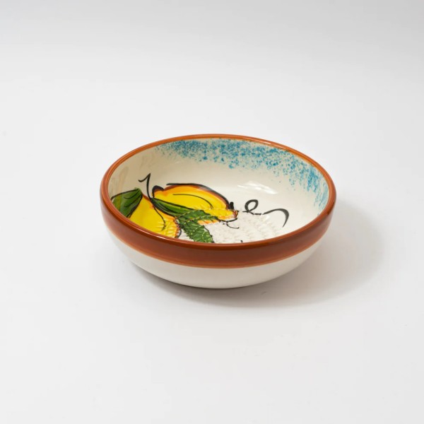 Tierra Cocida Keramik-Reibeschüssel Knoblauchreibe Lemon groß (19cm)