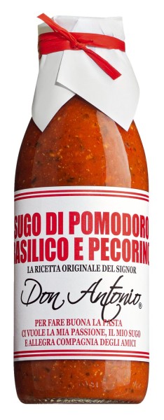 Don Antonio Sugo al basilico e pecorino - Tomatensauce mit Basilikum und Schafkäse