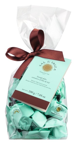 extra dunkler Schokoladentrüffel mit Meersalz