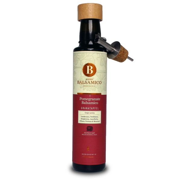 Greenomic Delikatessen Aceto Balsamico Granatapfel inkl. Ausgießer