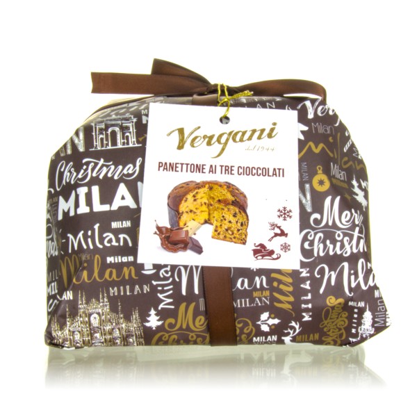 Vergani Panettone Tre Cioccolati - 3 Schokoladen 750g
