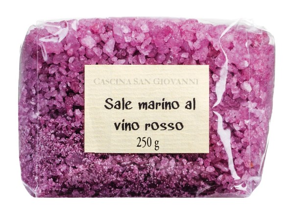 Cascina San Giovanni Meersalz mit Rotwein