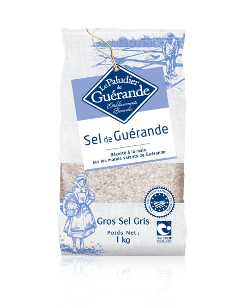 Sel de Guérande - grobes graues Salz ohne Zusatzstoffe
