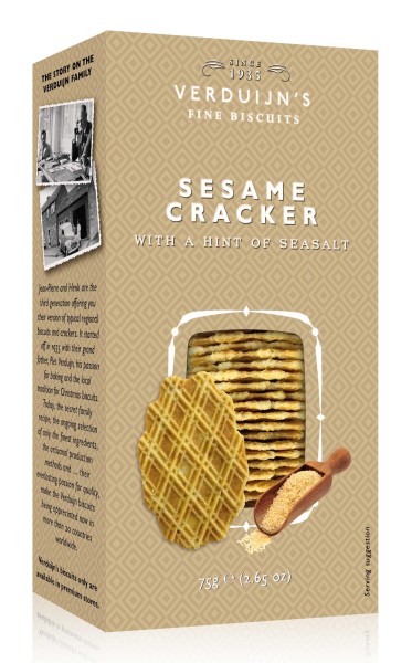 Verduijn´s Crackers mit Sesam und Meersalz