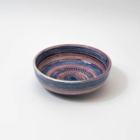 Tierra Cocida Keramik-Reibeschüssel Knoblauchreibe Lavendel mittel (15cm)