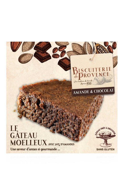 Biscuiterie de Provence Le Gâteau Moelleux - Mandelkuchen mit Schokolade glutenfrei