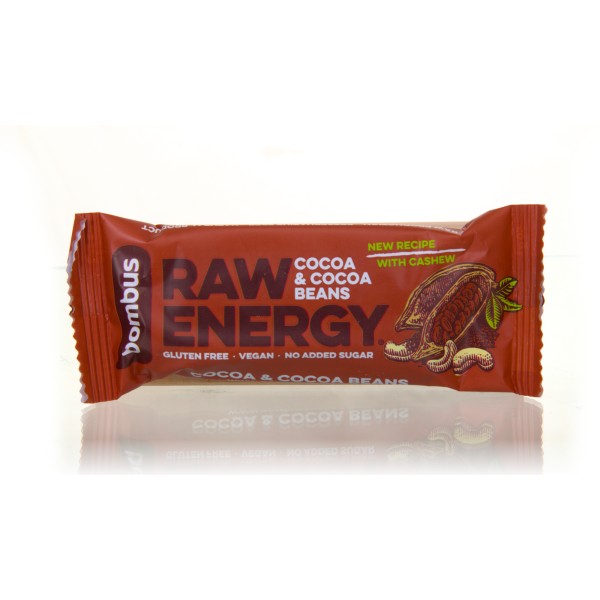 Bombus Raw Energy Riegel Cocoa & Cocoa Beans