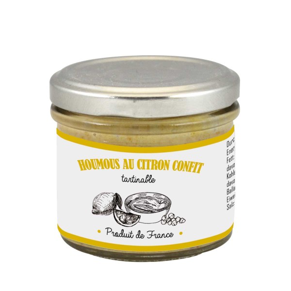 Jouneau Hummus mit kandierter Zitrone