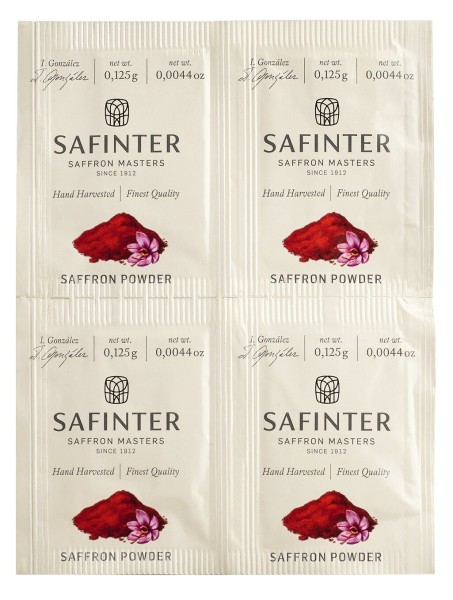 Safinter Safran gemahlen im 4er Portionspack (4x0,125g)