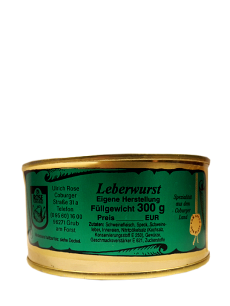 Hausmacher Leberwurst Fleischerei Rose drei Dosen Vorteilspack