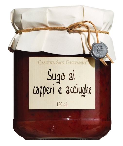 Cascina San Giovanni Sugo Tomatensauce mit Kapern und Sardellen