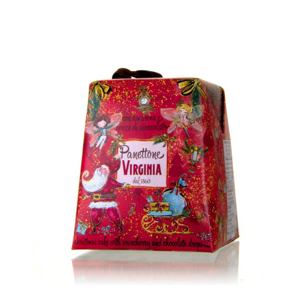 Virginia Panettone mit Sauerkirschen und Schokolade 100g