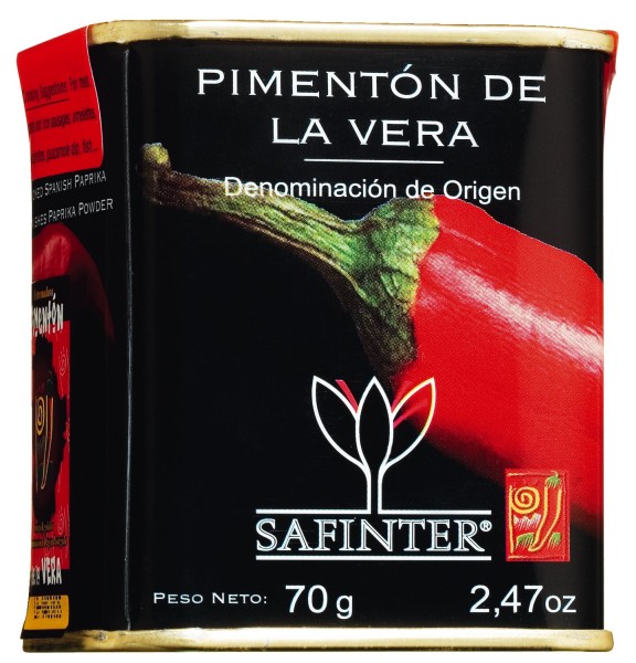 Safinter Piementón de la Vera DO picante - geräuchertes Paprikapulver scharf