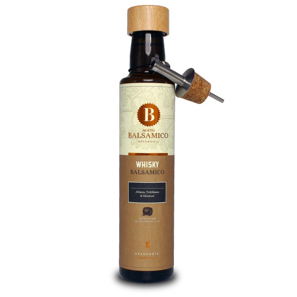 Greenomic Delikatessen Aceto Balsamico Whiskey inkl. Ausgießer