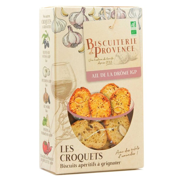 Biscuiterie de Provence Croquets mit Knoblauch aus der Drôme IGP