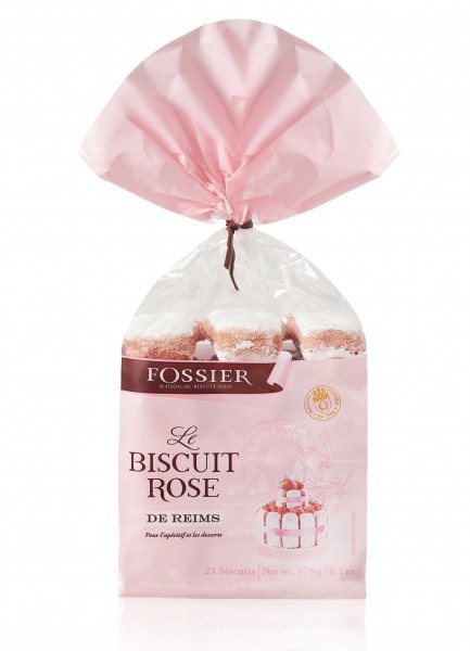 Fossier Le Biscuit de Rose de Reims - rosa Süßgebäck 175g Tüte
