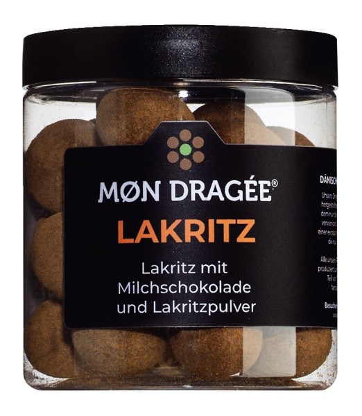 Mon Dragee Lakritzdragees mit Vollmilch und Lakritzpulver