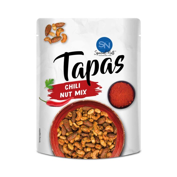 Tapas scharfer Chili-Nuss Mix geröstet