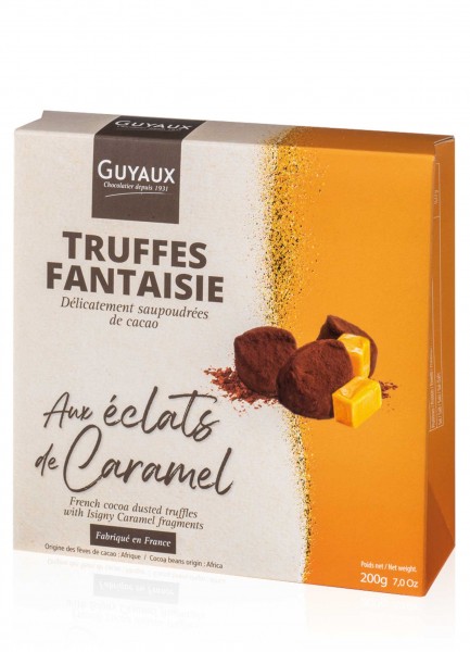 Guyaux Truffes Fantaisie Kakaokonfekt mit Karamell ohne Palmöl