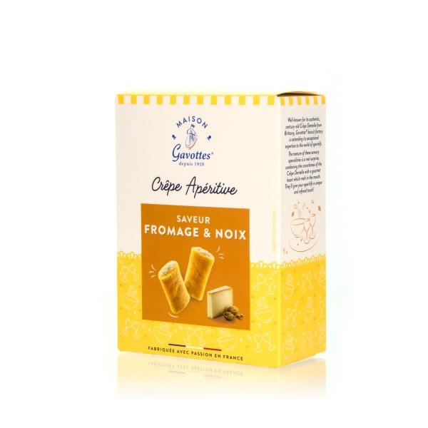 Maison Gavottes Crêpe Aperitive - Creperolles mit Jurakäse und Walnuss