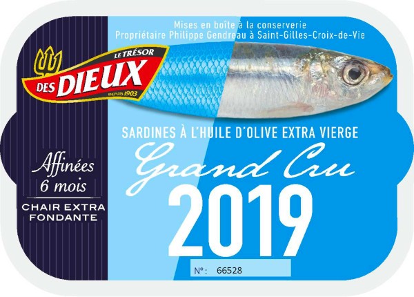 Des Dieux Grand Cru Jahrgangssardine 2019 (115g)