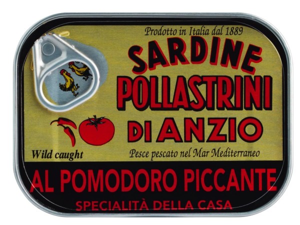 Pollastrini Sardinen in scharfer Tomatensoße