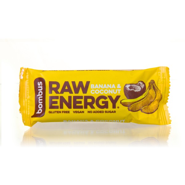 Bombus Raw Energy Riegel Banane & Kokosnuss