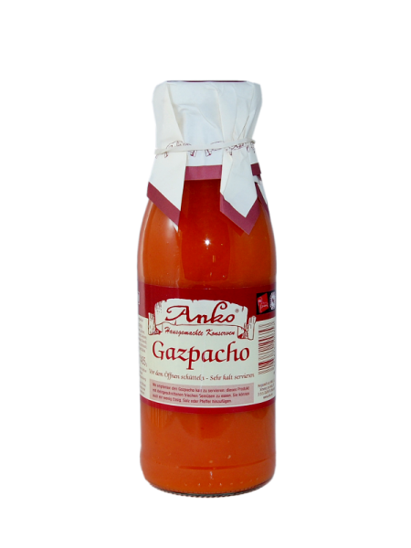 Anko Gazpacho spanische Gemüsesuppe kalt serviert