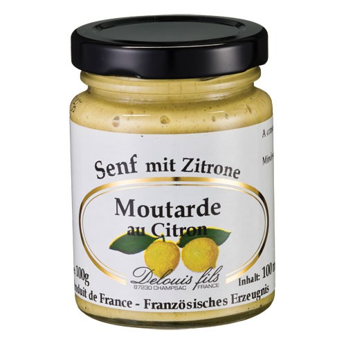 Delouis Moutarde Senf mit Zitrone
