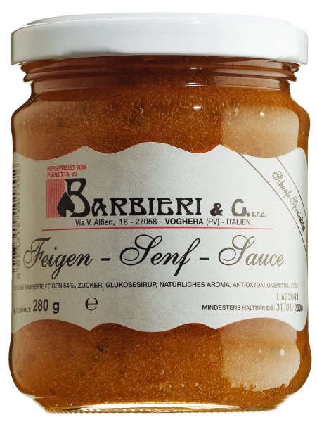 Barbieri Feigensauce mit Senfaroma 212ml