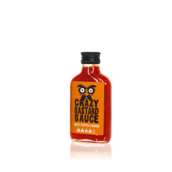 Crazy Bastard Hot Sauce - Ghost Pepper & Mango