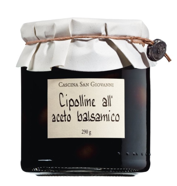 Cascina San Giovanni kleine Zwiebeln in Aceto Balsamico