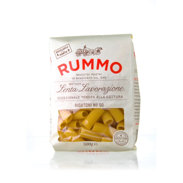 Rummo Rigatoni No. 50 - Pasta aus Hartweizengrieß