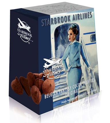 Starbrook Airlines belgisches Kakaokonfekt natur