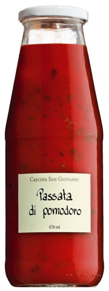 Cascina San Giovanni Passata di pomodoro - Passierte Tomaten mit Basilikum