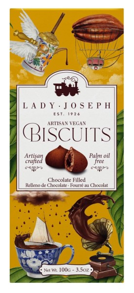 Lady Joseph Chocolate filled Cookies - Keks mit Schokoladenfüllung vegan