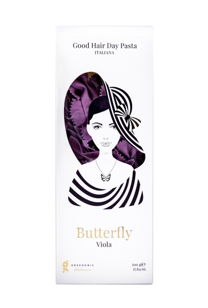 Greenomic Delikatessen Good Hair Day Pasta Butterfly Viola