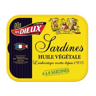 Les Trésor des Dieux Sardinen in Pflanzenöl