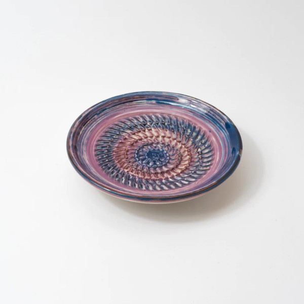 Tierra Cocida Keramik-Reibeplatte Knoblauchreibe Lavendel klein (12,5cm)