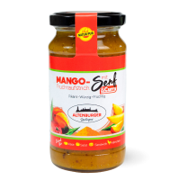 Altenburger Mangofruchtaufstrich mit Senf und Curry