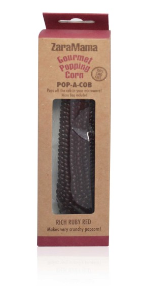 ZaraMama Pop a Cob Rich Ruby Red Popcorn Maiskolben