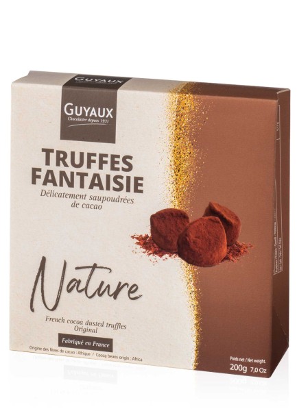 Guyaux Truffes Fantaisie Trüffel natur ohne Palmöl