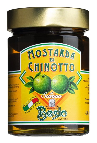 Besio Mostarda di Chinotto - Senffrüchte aus Bitterorangen