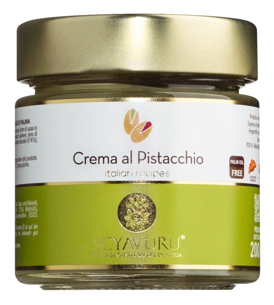 Scyavuru Crema al Pistacchio - Pistaziencreme ohne Palmöl