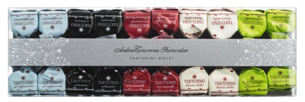 Antica Torroneria Piemontese Tartufini dolci misti - Mini-Schokoladentrüffel gemischt, 20er Etui