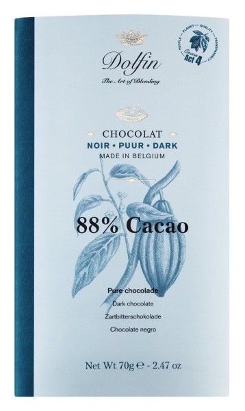Dolfin Edelbitterschokolade 88% Kakao