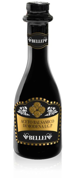 Acetaia Bellei Balsamico Essig schwarzes Etikett Dichte 1,24