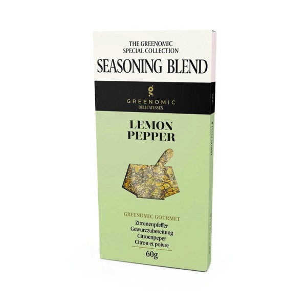 Greenomic Delikatessen Lemon Pepper Gewürzmischung Nachfüllpack