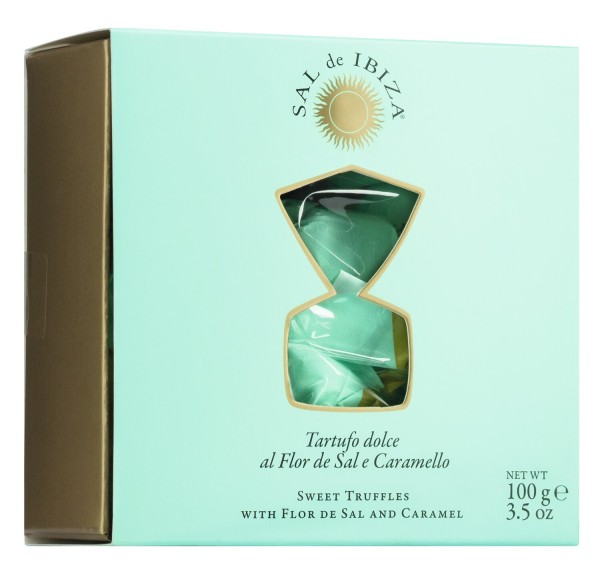 Sal de Ibiza Tartufi dolci Flor de Sal e caramello salato Geschenkbox