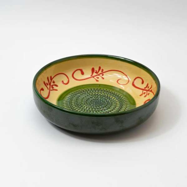Tierra Cocida Keramik-Reibeschüssel Knoblauchreibe Alhambra groß (19cm)